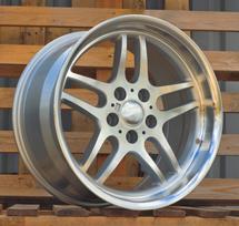 Ratlankis RACINGLINE A5913 R19x8.5 5x120 ET 15 CB 74.1 (Silver Polished Lip) (690 kg)