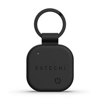 Satechi FindAll Vegan Leather Keychain with Find My featuring Apple Find My - Black