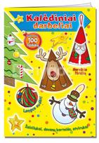 Kalėdiniai darbeliai. Užduotėlės su lipdukais