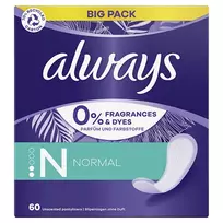 Always Dailies Normal Fresh & Protect Breathable Panty Pads with Absorbent Core 60 pcs