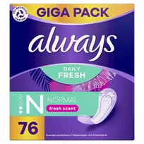 Always Dailies Fresh & Protect Normal Liners for Women 76 Pads