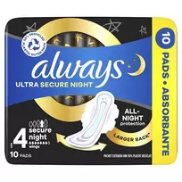 Always - Ultra Secure Night S4 sanitary pads 10 pcs