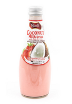 Kokosų pieno gėrimas NADI, braškių skonio, 290 ml