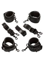 Kojų ir rankų raiščiai Nocturnal Bed Restraints, juodi