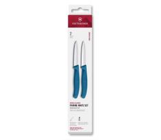 Victorinox - SWISS CLASSIC daržovių peilių rinkinys, 8 cm, 2 vnt., mėlynas