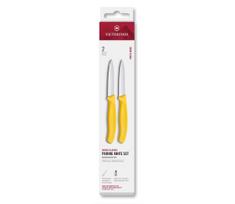 Victorinox - SWISS CLASSIC daržovių peilių rinkinys 8 cm, 2 vnt., geltonas