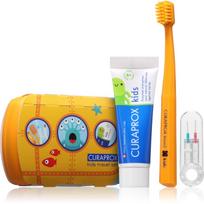 Curaprox Kids Travel Set kelioninis rinkinys dantims, liežuviui ir dantenoms vaikams 1 vnt.