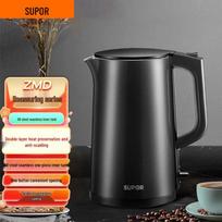 Supor ZMD 1.7L Double-Layer Anti-scald Electric Kettle CN plug (adapter included)