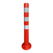 Lankstus įspėjamasis signalinis kelio stulpelis Eurostal 750 mm raudonas