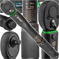 Dinamometrinis raktas Wuber, 1/4", 2–24 Nm, Cr-V, su kalibravimo sertifikatu, dėklas