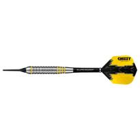 Smiginio strėlytės Harrows Chizzy Brass Softip, 3 vnt., juodos, geltonos