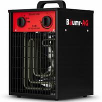 Elektrinis šildytuvas BAUMR-AG, 5,0 kW, 400 V, su termostatu, 27x25,5x40 cm