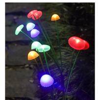 1/2/3/4 vnt. LED saulės lauko medūzos svyruojančios lemputės, vandeniui atsparus sodo RGB grybo formos šviestuvas terasai, kiemui, sodui 6LED-warm