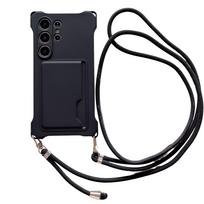 New Side Card Phone Case Samsung S25U Samsung S24 Card Bag Phone Case Oblique Lanyard Case A53 Suitable Samsung S23