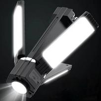 Įkraunamas kempingo žibintas Sulankstomas vandeniui atsparus palapinės šviestuvas Power Bank Nešiojamas LED žibintuvėlis žygiams, žvejybai Prožektorius 1500mA,small size