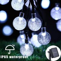 100 LED 12M IP65 Vandeniui atspari girlianda Lauko saulės energija varomos lauko dekoracijos Kalėdinė dekoracija Vestuvių lempa Sodo 5m20led-warm