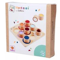 Eichhorn: Montessori medinis mokomasis žaislas, 10 vnt. - Formų derinimo lenta