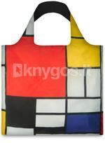 LOQI pirkinių krepšys „PIET MONDRIAN: Composition with Red Yellow Blue and Black“