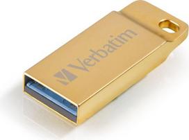 USB laikmena "verbatim" usb atmintinė, usb 3.0, 16gb, "metal executive", "store n go", auksinė, 99104, usb a