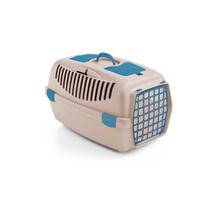 Transportavimo narvas Gulliver 3 su plastikinėmis durelėmis 61x40x38cm balto travertino spalvos