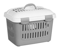 Transportavimo narvas Midi Gulliver 45x33x33cm balta/pilka