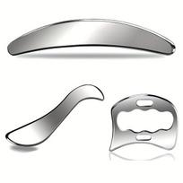 Plieno Gua Sha  Masažo Rinkinys