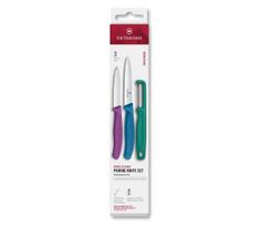 Victorinox - SWISS CLASSIC virtuvinių peilių rinkinys su skustuku, 3 vnt., įvairiaspalvis