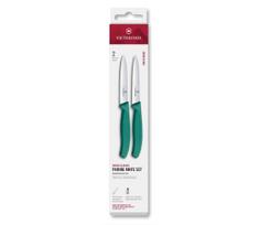 Victorinox - SWISS CLASSIC daržovių peilių rinkinys, 10 cm, 2 vnt., turkio spalvos
