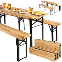 Lauko baldų komplektas Metalinis ir medinis lauko valgomojo komplektas, 2 suolai, 220 cm stalas, juodas rėmas, eglės mediena, sodo baldų komplektas, lauko stalas su suolais