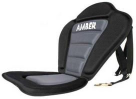 Universali reguliuojama sėdynė AMBER DELUXE SEAT, Juoda, (Irklentei, baidarei)