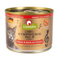 GRANATAPET Symphonie No.8 - šlapias kačių ėdalas su fazanais ir antiena bei vištiena, 200 g