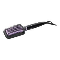 PHILIPS Heated Straightening Brush BHH880/00, with a ceramic coating, and a heated and nylon bristle design for optimal results. Equipped with a thermo sensor for Even Heat Distribution (EHD), and fea
