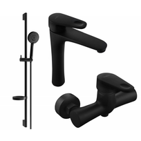 Mexen Kama DS75 dušo komplektas, juodas - 72514DS75-70