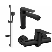 Mexen Pecos DS75 dušo komplektas, juodas - 72704DS75-70
