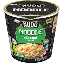 Greitai paruošiami makaronai daržovių skonio NUDO (indelyje) , 60g