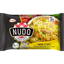 Greitai paruošiami makaronai vištienos skonio NUDO (maišelis) , 70g