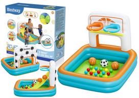 Pripučiama žaidimų aikštelė su kamuoliukais Bestway 3in1, 120 x 107 x 84 cm