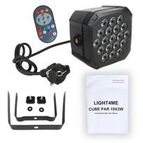LIGHT4ME CUBE PAR 19X3W RGBW par prožektorių scenos apšvietimas LED šviesos efektas