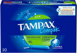 Tampón - Tampax - Compak - Super - 20 vienetų - Vidutinė srauto intensyvumas