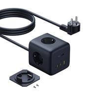 Ilgiklis 3AC lizdai 1.5m su USB krovikliu (67W USB-A, USB-C) EnerFill BASEUS