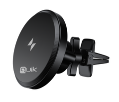 Quik Accessories QM-910 Magnetic Car Phone Holder with Wireless Charging 15W