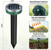 Saulės energija maitinamas ultragarsinis kenkėjų atbaidytojas pelėms ir gyvatėms