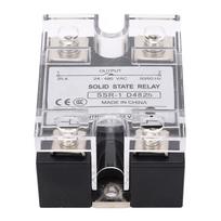 DC į AC Puslaidininkinis Relė Greitas Jungiklis Apsauga nuo Vibracijos Ugniai Atsparus SSR Modulis 25A 24–480VAC