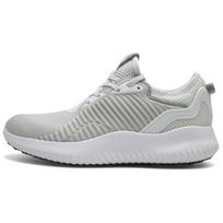 Adidas Alphabounce Comfortable Lightweight Slip-Resistant Rebound Low-Top Casual Shoes Men Casual Shoes Light-Gray B39271 38⅔