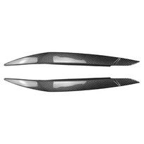 2PC Car Headlight Eyebrows Eyelids Lids Cover Trim ABS Plastic For BMW X6 E71 E72 X6M X5M E70 2008-2014 Not For X5