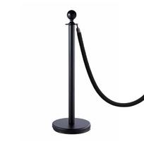 Virvinis atitvaras juodos spalvos su 150 cm juoda virve ROYAL