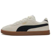 Puma Club II Era Casual Fashion Versatile Shock Absorbing Durable Lightweight Breathable Low-Top Skate Shoes Unisex sneaker Beige Black 400717-10 36