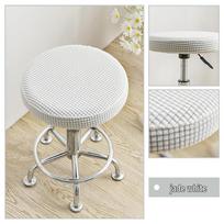 Sukamoji kėdutė, dulkėms atsparus apsauginis sėdynės užvalkalas namams Large (Diameter + Thickness 30-40cm) nefrito baltos spalvos