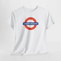 Londonas JK Viešasis Metro Marškinėliai. Transporto marškinėliai, Metro grafikos marškinėliai 4XL