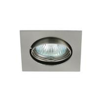 Įleidžiamas reguliuojamo kampo šviestuvas GU-3261 BS su Osram GU10 lempa, chromuotas